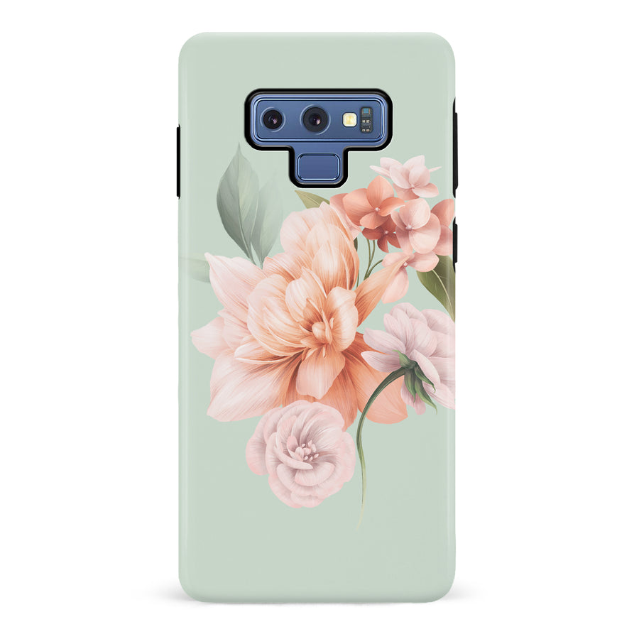 Samsung Galaxy Note 9 full bloom phone case in green