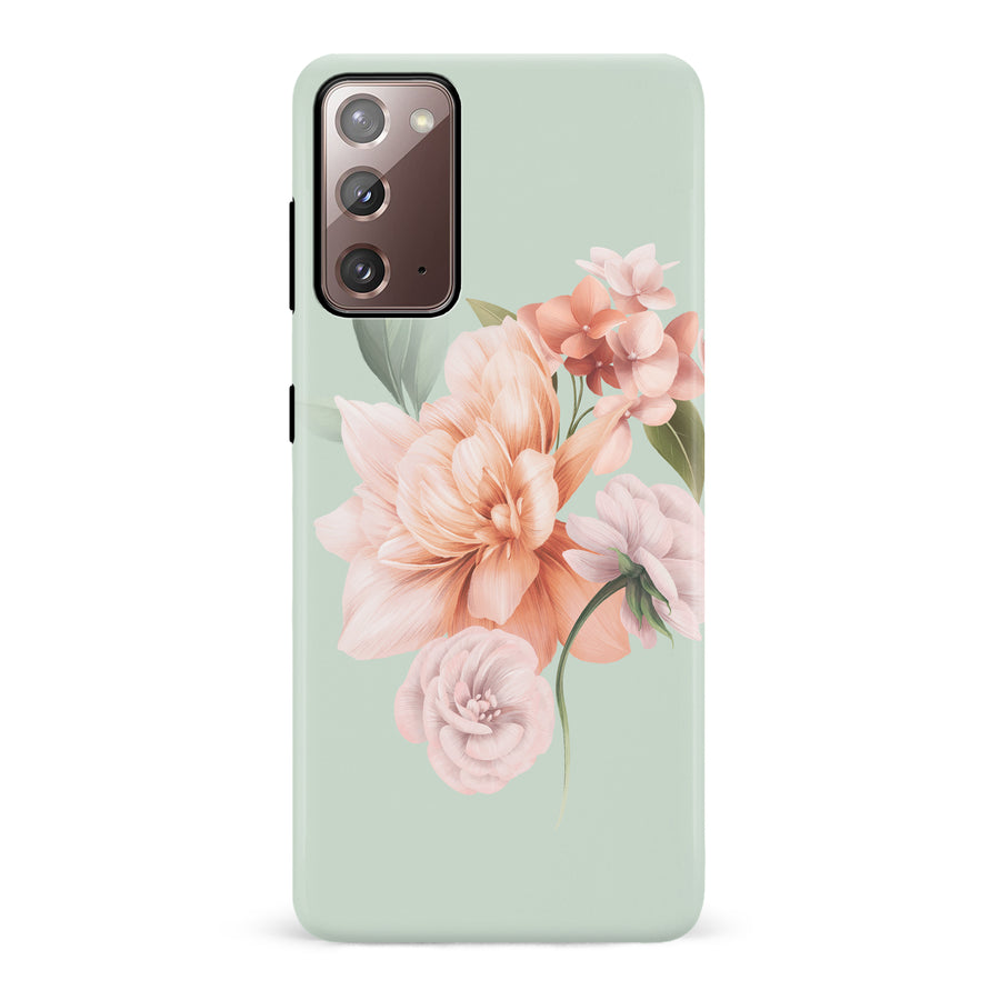 Samsung Galaxy Note 20 full bloom phone case in green