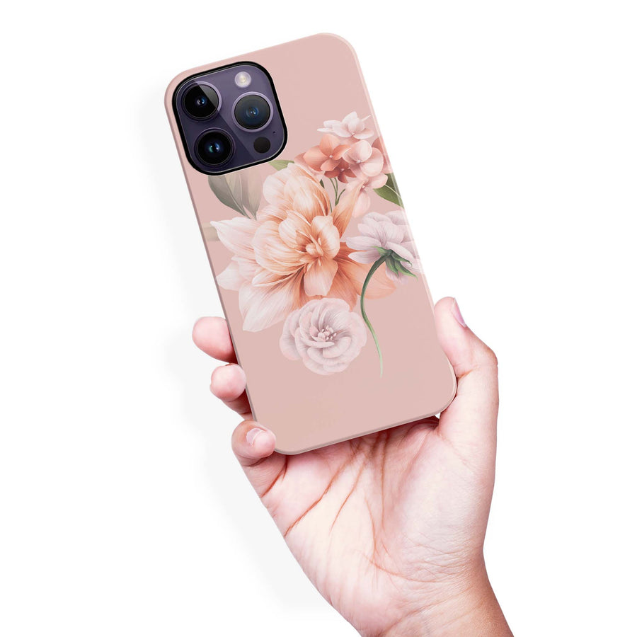 iPhone 14 Pro Max full bloom phone case in pink
