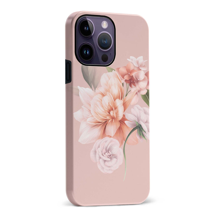 iPhone 14 Pro Max full bloom phone case in pink