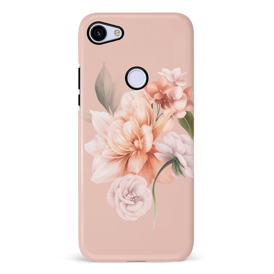 Google Pixel 3A full bloom phone case in pink