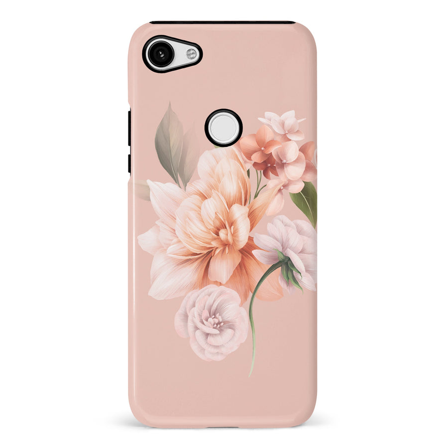 Google Pixel 3 XL full bloom phone case in pink