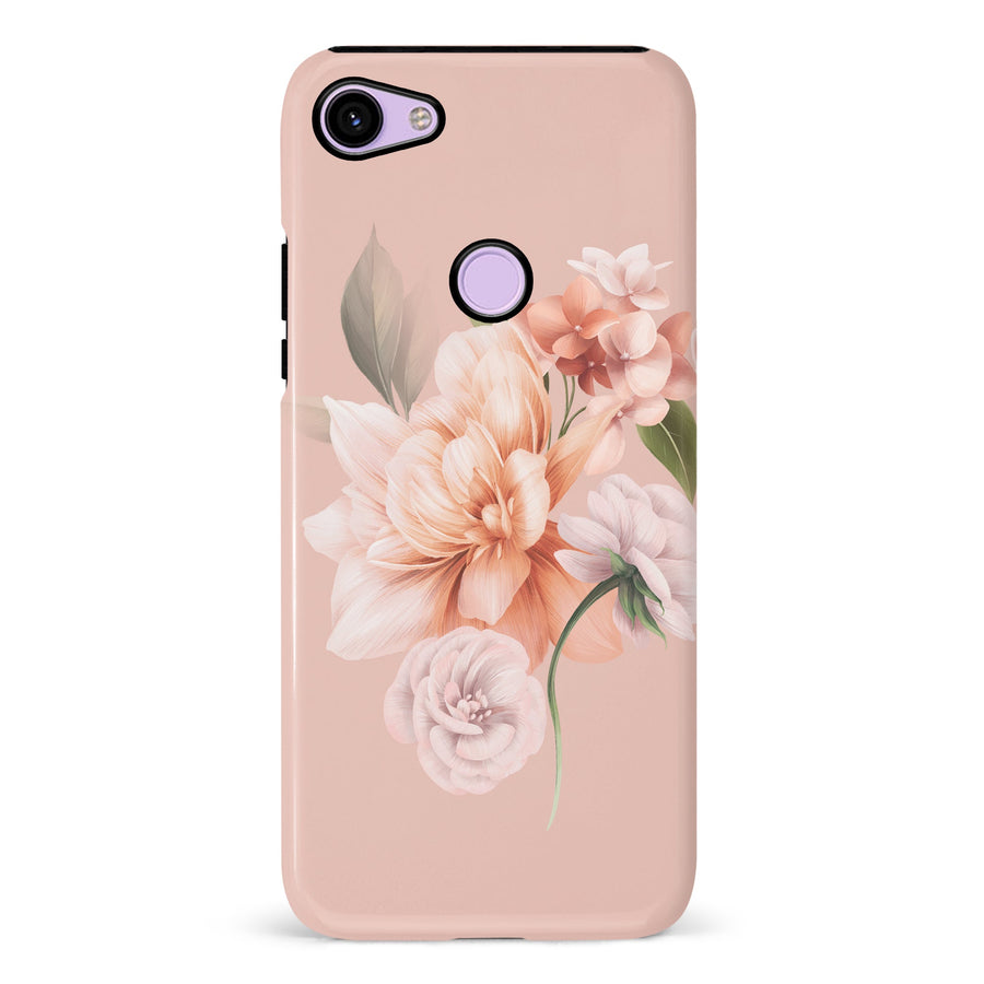 Google Pixel 3 full bloom phone case in pink