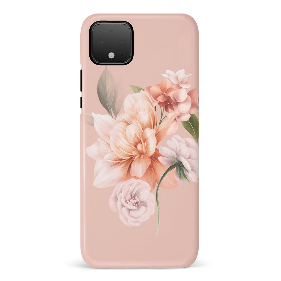 Google Pixel 4 full bloom phone case in pink