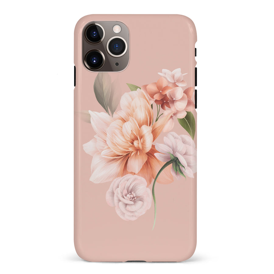 iPhone 11 Pro Max full bloom phone case in pink
