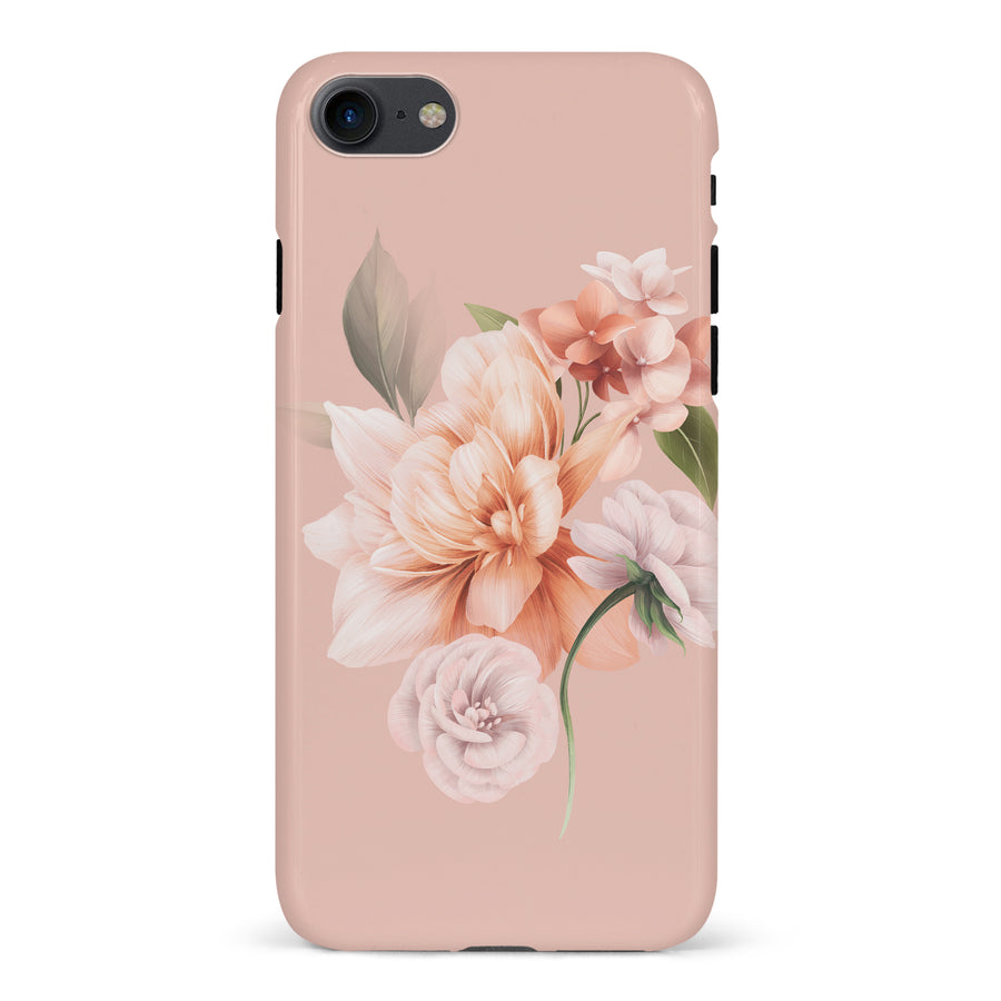 iPhone 7/8/SE full bloom phone case in pink