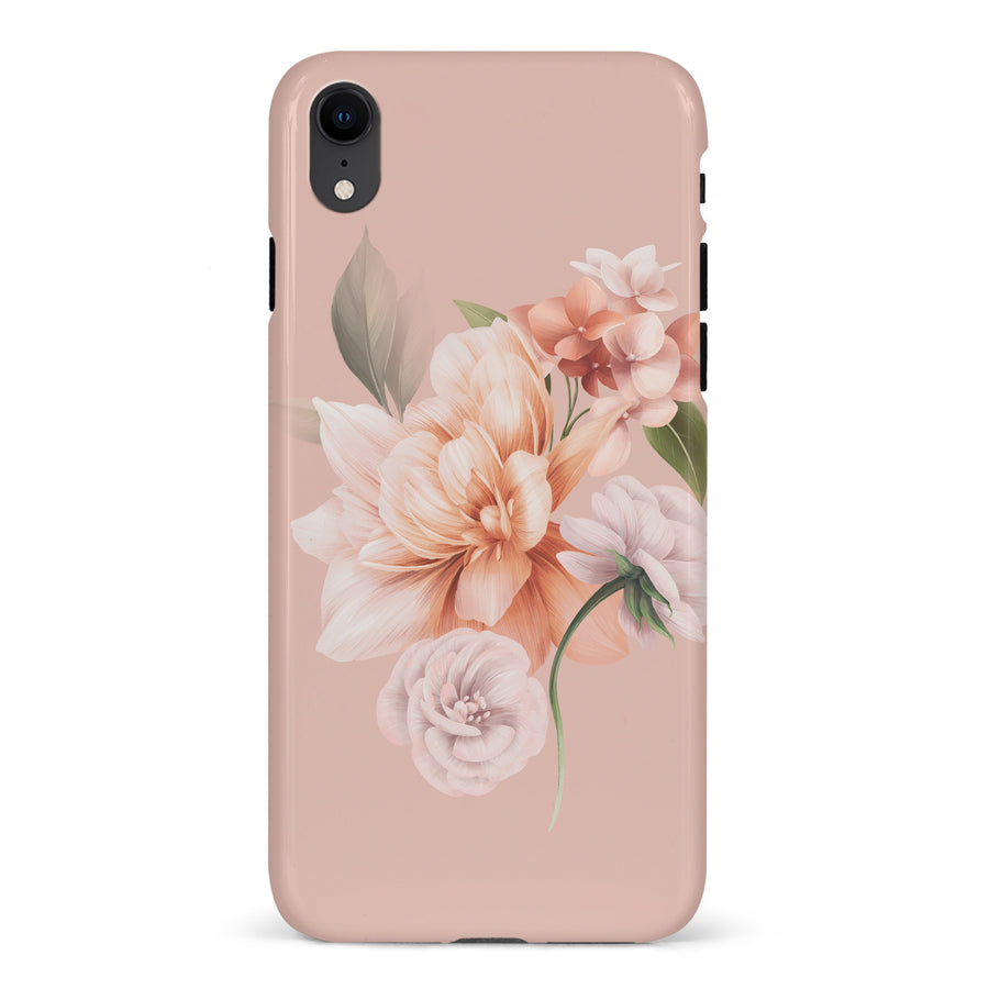 iPhone XR full bloom phone case in pink