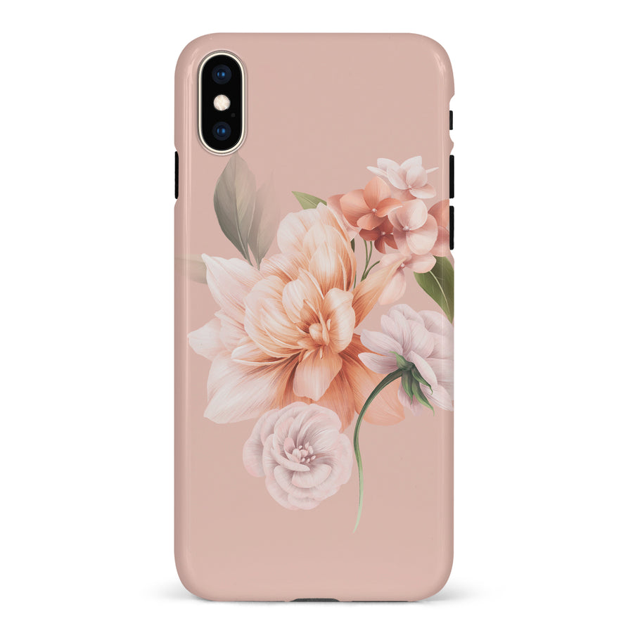 iPhone XS Max full bloom phone case in pink