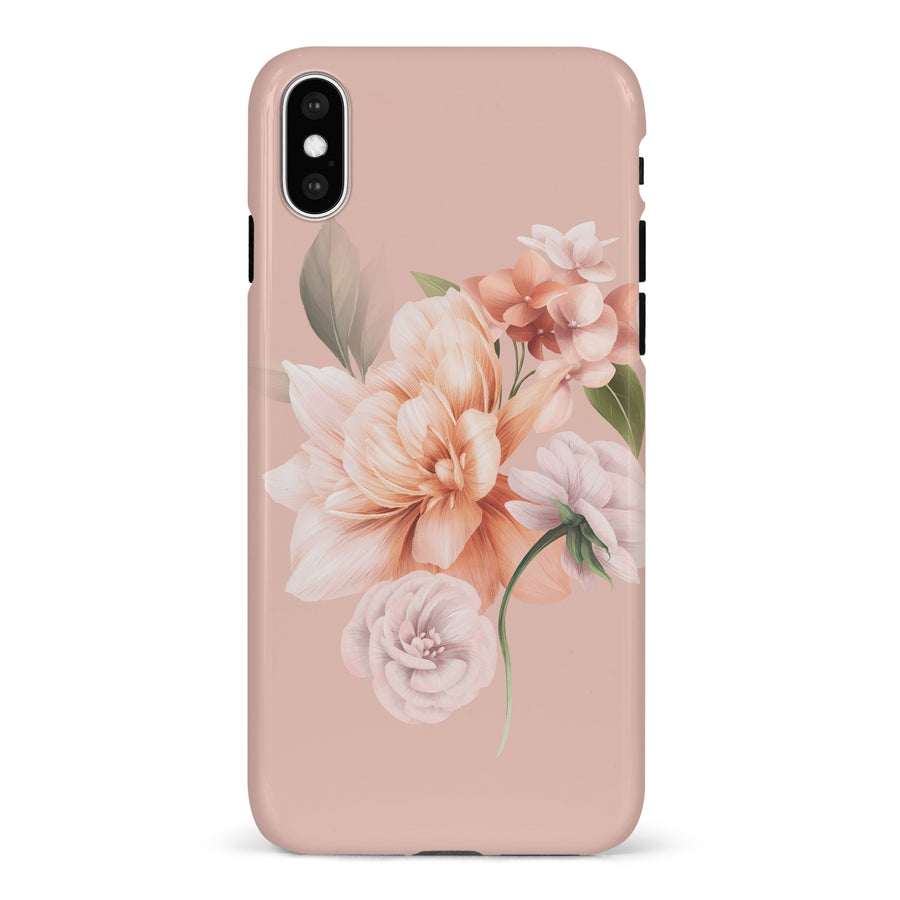 iPhone X/XS full bloom phone case in pink