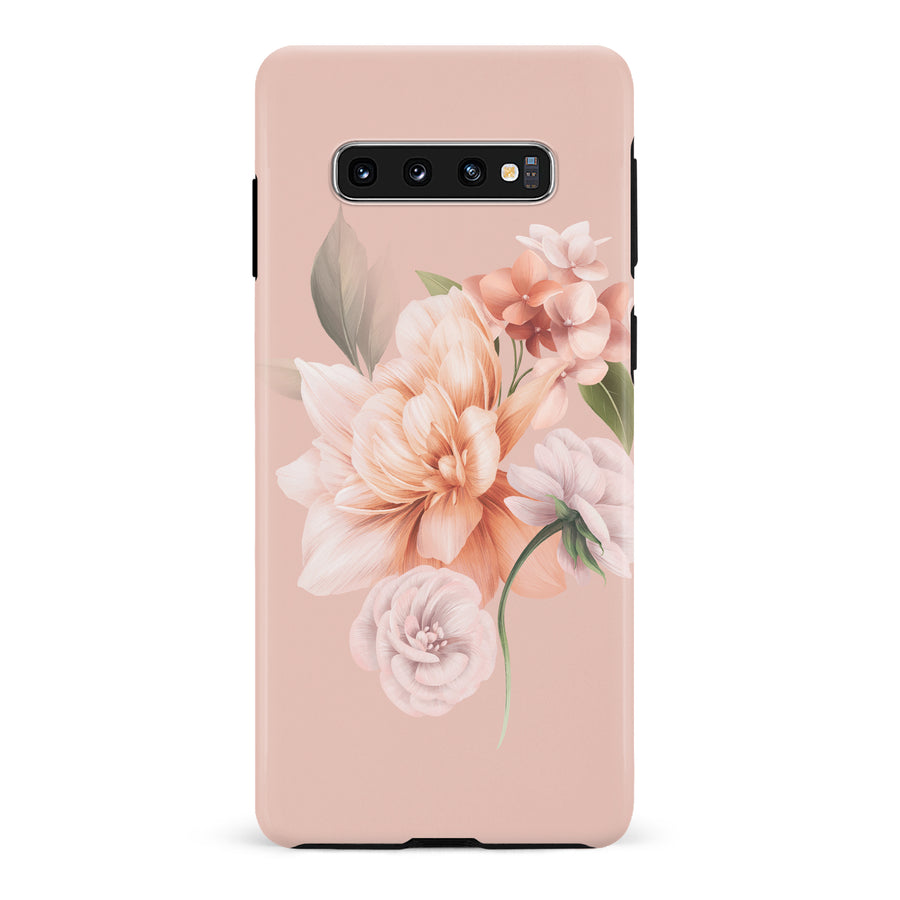 Samsung Galaxy S10 full bloom phone case in pink