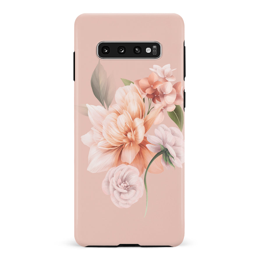 Samsung Galaxy S10 Plus full bloom phone case in pink