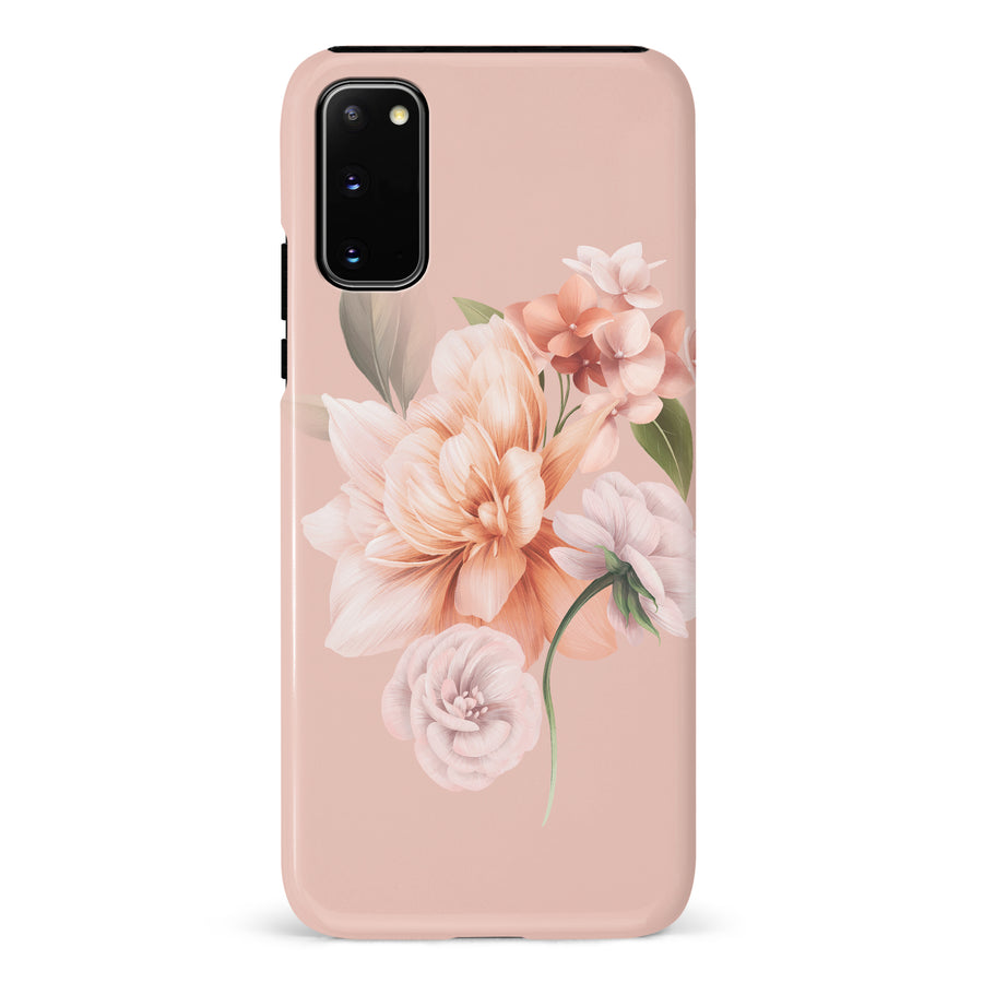 Samsung Galaxy S20 full bloom phone case in pink