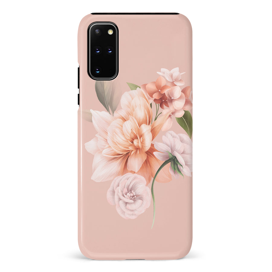 Samsung Galaxy S20 Plus full bloom phone case in pink