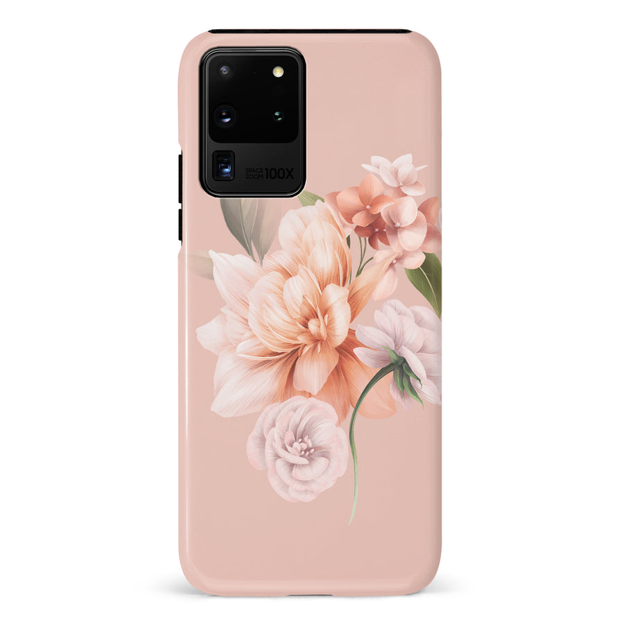 Samsung Galaxy S20 Ultra full bloom phone case in pink