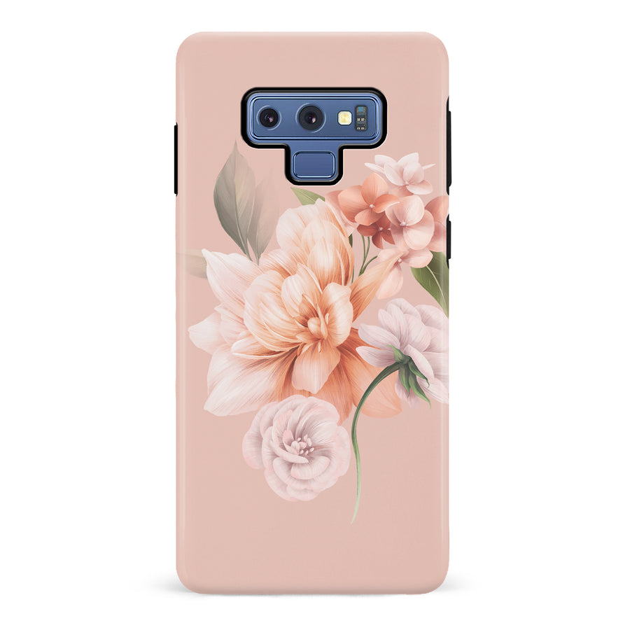 Samsung Galaxy Note 9 full bloom phone case in pink