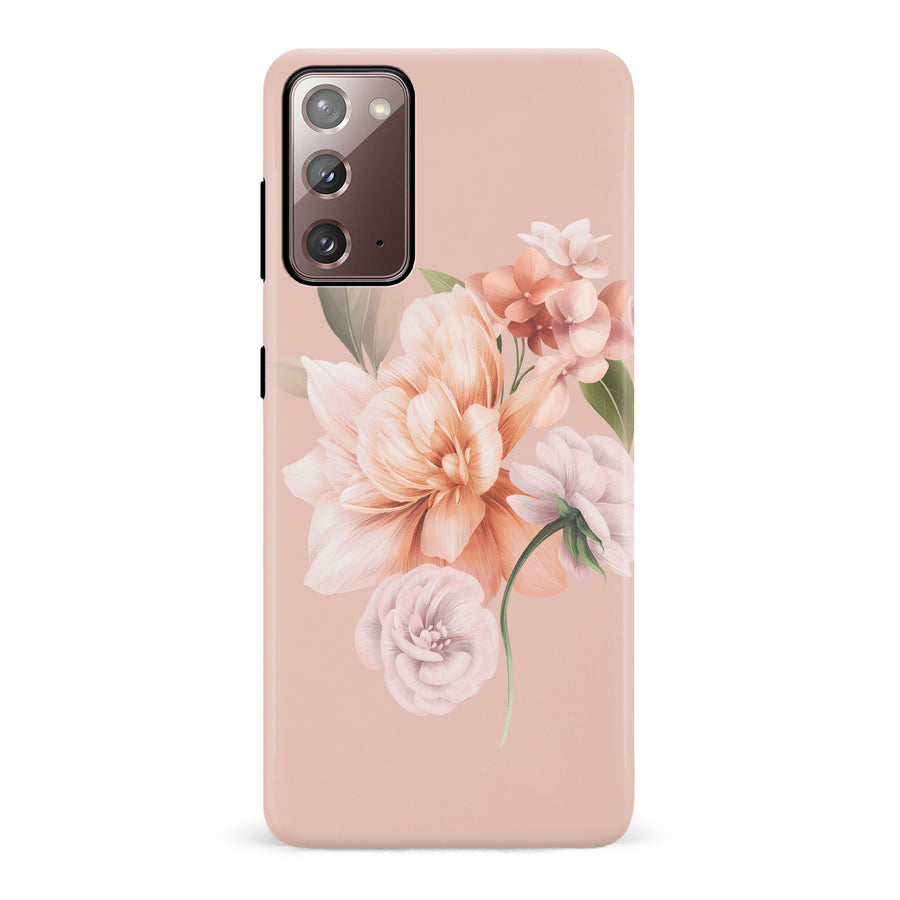 Samsung Galaxy Note 20 full bloom phone case in pink