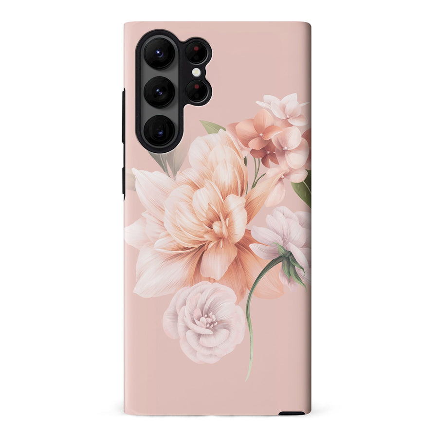 Samsung S23 Ultra Full Bloom Phone Floral Case - Pink