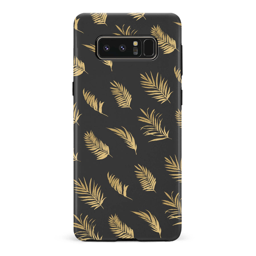 Samsung Galaxy Note 8 Gold Fern Floral Phone Case