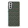 Samsung Galaxy S21 Retro Graph Paper Phone Case in Black