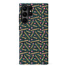 Samsung S23 Ultra Retro Graph Paper Phone Case - Black