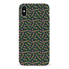 iPhone X/XS Retro Graph Paper Phone Case in Black