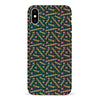 iPhone XS Max Retro Graph Paper Phone Case in Black
