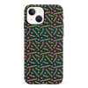 iPhone 13 Retro Graph Paper Phone Case in Black