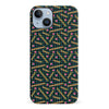 iPhone 14 Plus Retro Graph Paper Phone Case in Black