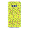 Samsung Galaxy S10e Retro Graph Paper Phone Case in Yellow