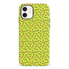 iPhone 12 Mini Retro Graph Paper Phone Case in Yellow