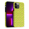 iPhone 13 Pro Max Retro Graph Paper Phone Case in Yellow