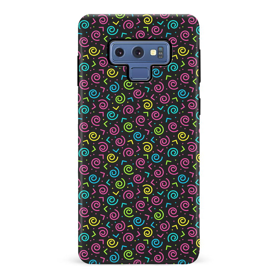 Samsung Galaxy Note 9 90's Dance Party Phone Case in Black