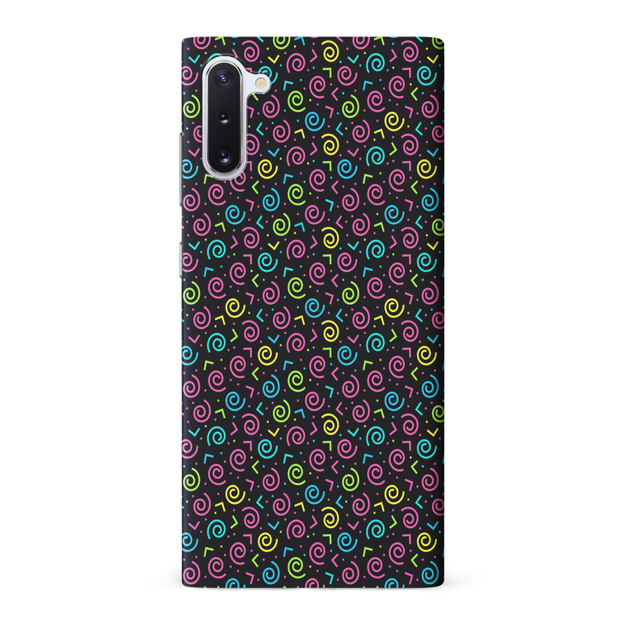 Samsung Galaxy Note 10 90's Dance Party Phone Case in Black
