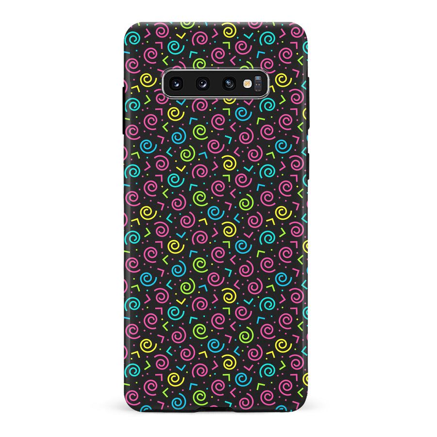 Samsung Galaxy S10 90's Dance Party Phone Case in Black