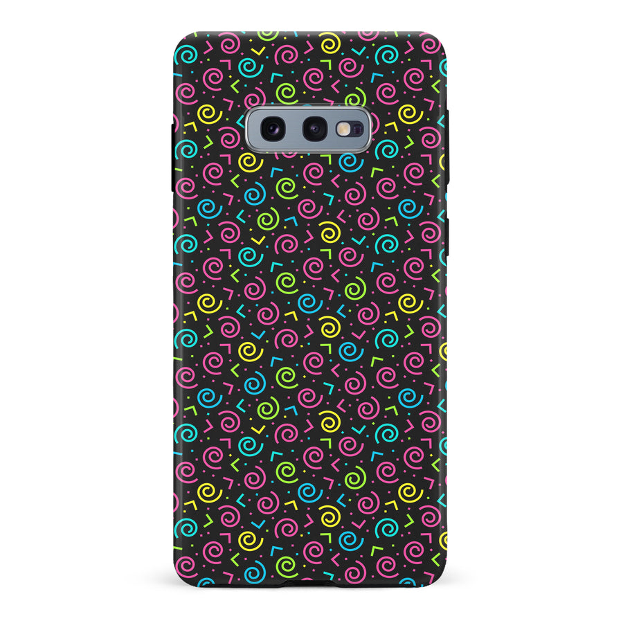 Samsung Galaxy S10e 90's Dance Party Phone Case in Black