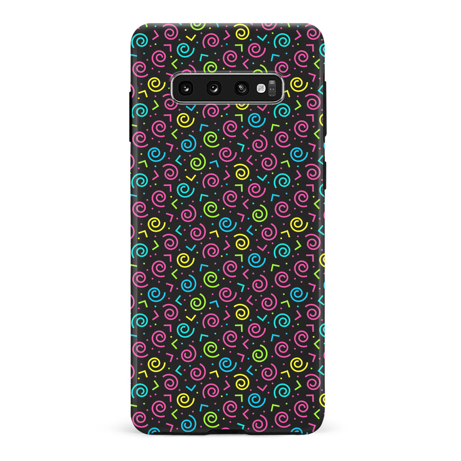 Samsung Galaxy S10 Plus 90's Dance Party Phone Case in Black