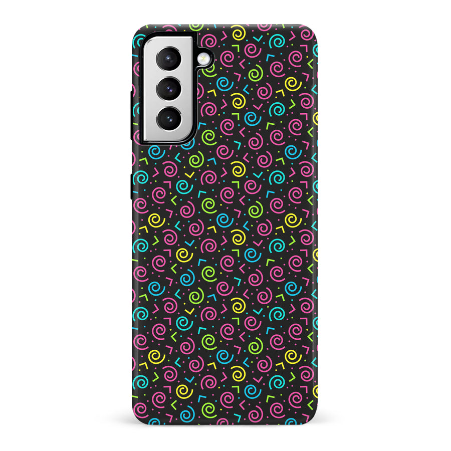 Samsung Galaxy S21 90's Dance Party Phone Case in Black