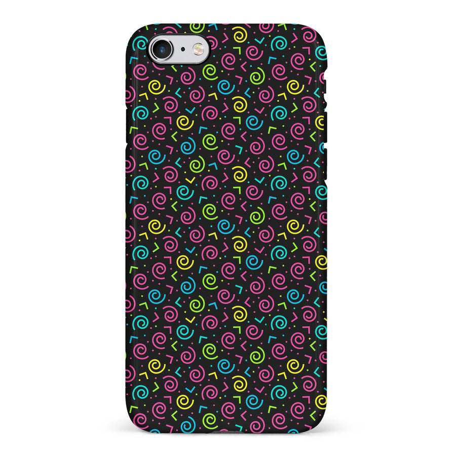 iPhone 6S Plus 90's Dance Party Phone Case in Black
