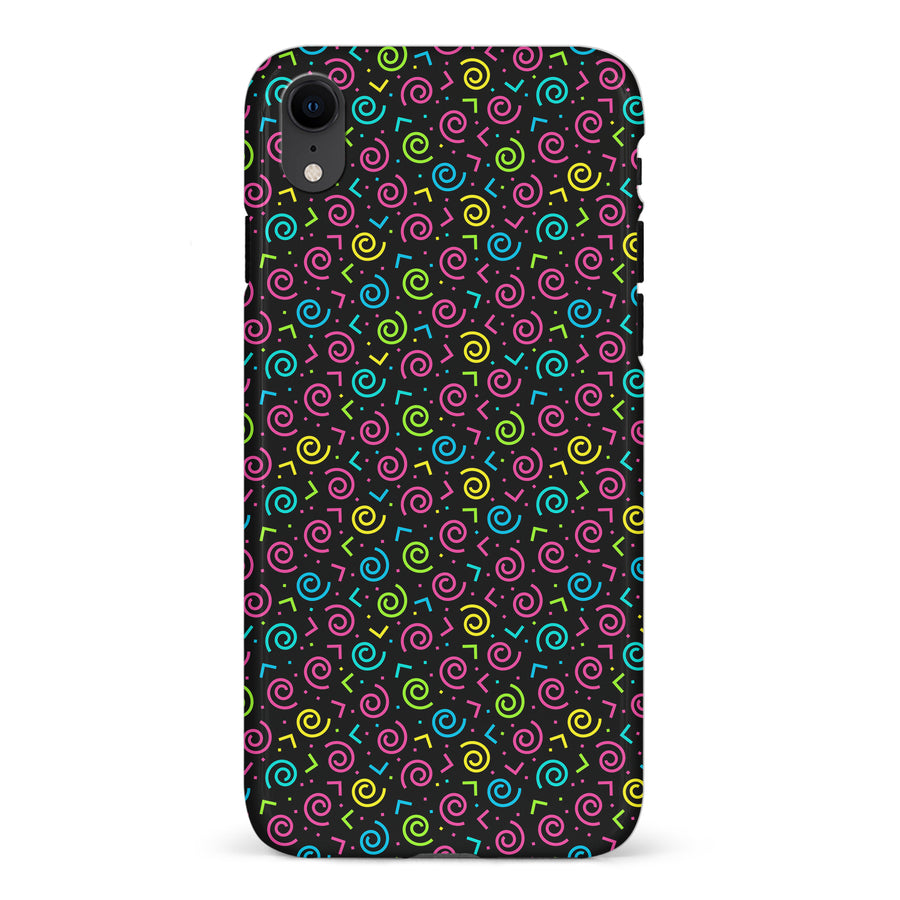 iPhone XR 90's Dance Party Phone Case in Black
