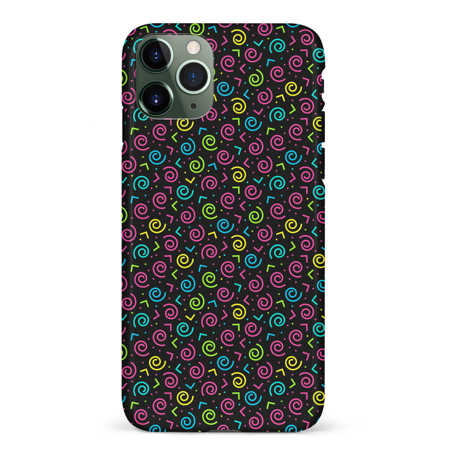 iPhone 11 Pro 90's Dance Party Phone Case in Black