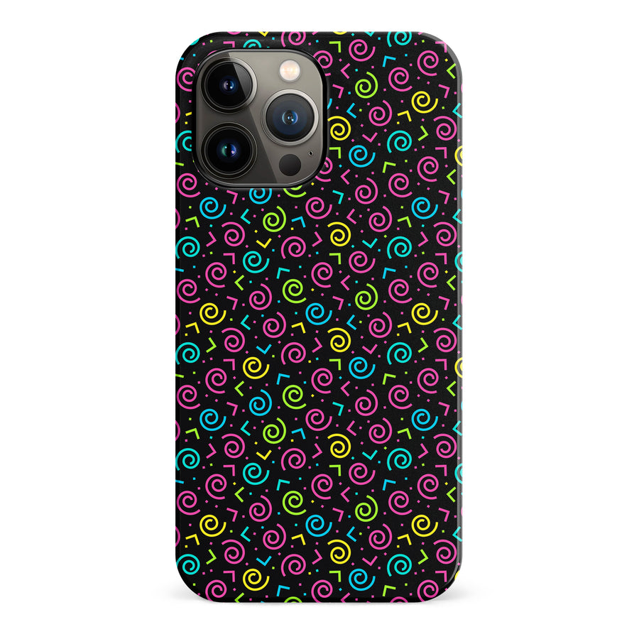 iPhone 13 Pro Max 90's Dance Party Phone Case in Black