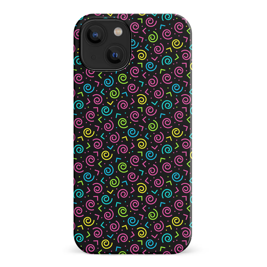 iPhone 14 90's Dance Party Phone Case in Black