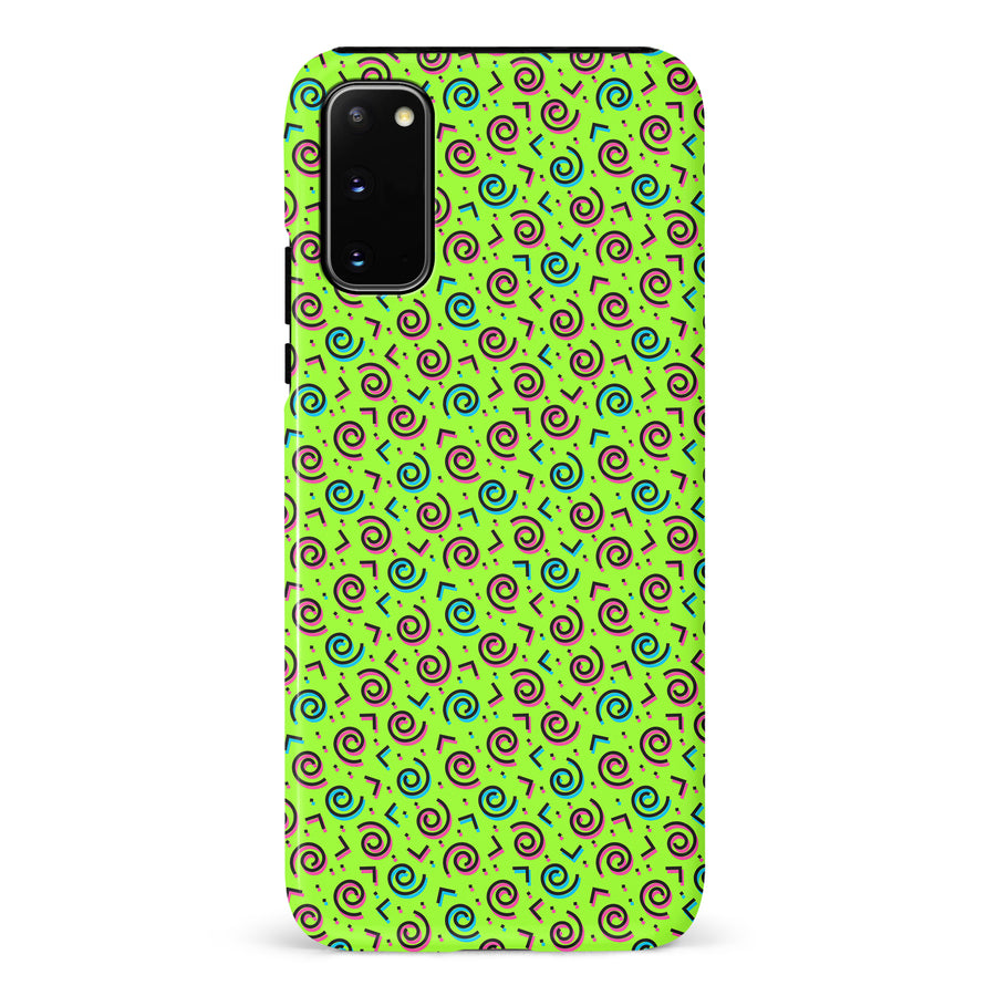 Samsung Galaxy S20 90's Dance Party Phone Case in Green