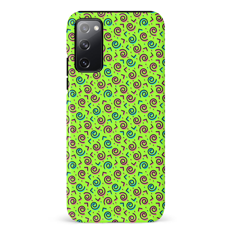 Samsung Galaxy S20 FE 90's Dance Party Phone Case in Green