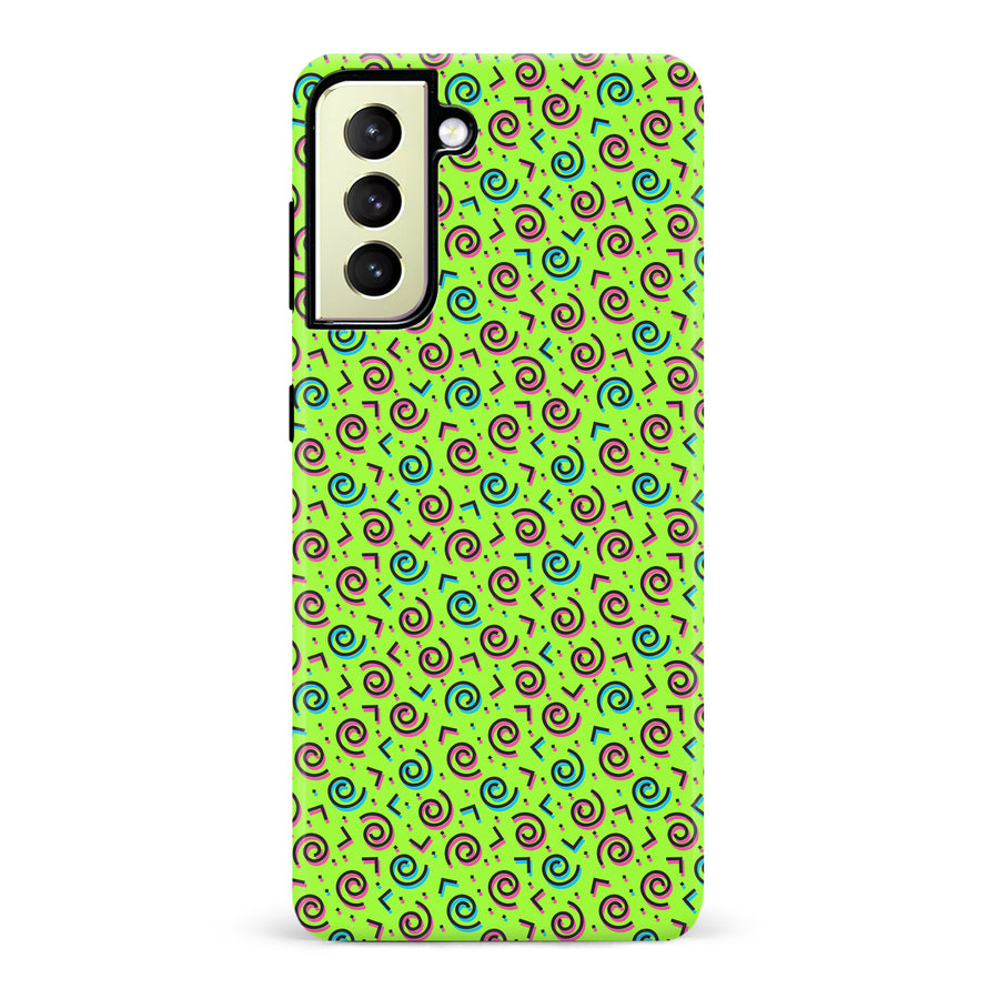 Samsung Galaxy S22 Plus 90's Dance Party Phone Case in Green
