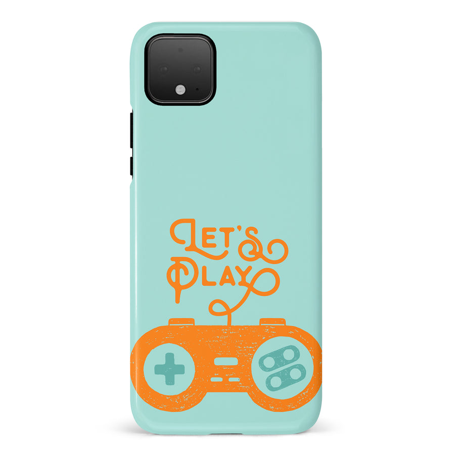 Google Pixel 4 Let's Play Phone Case in Green