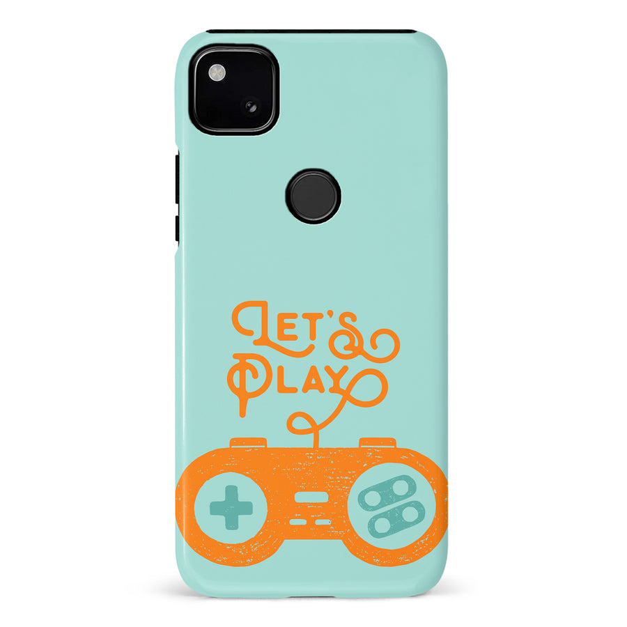 Google Pixel 4A Let's Play Phone Case in Green