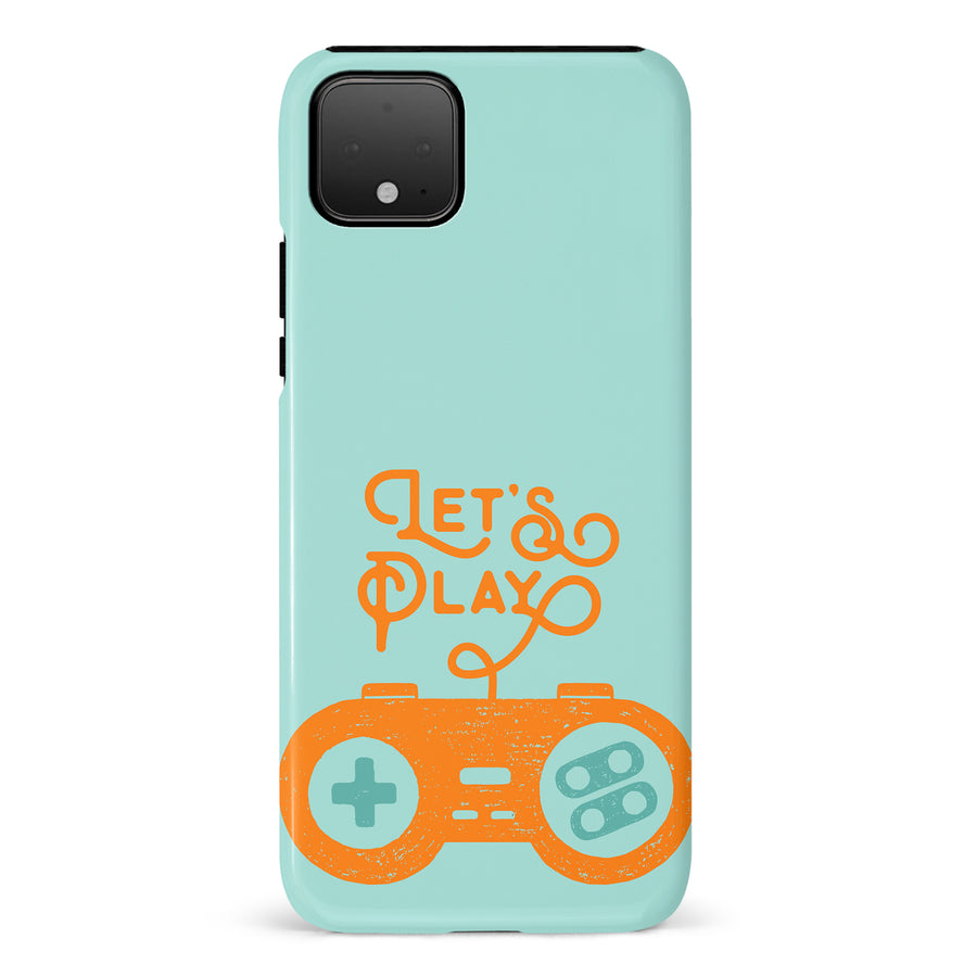 Google Pixel 4 XL Let's Play Phone Case in Green