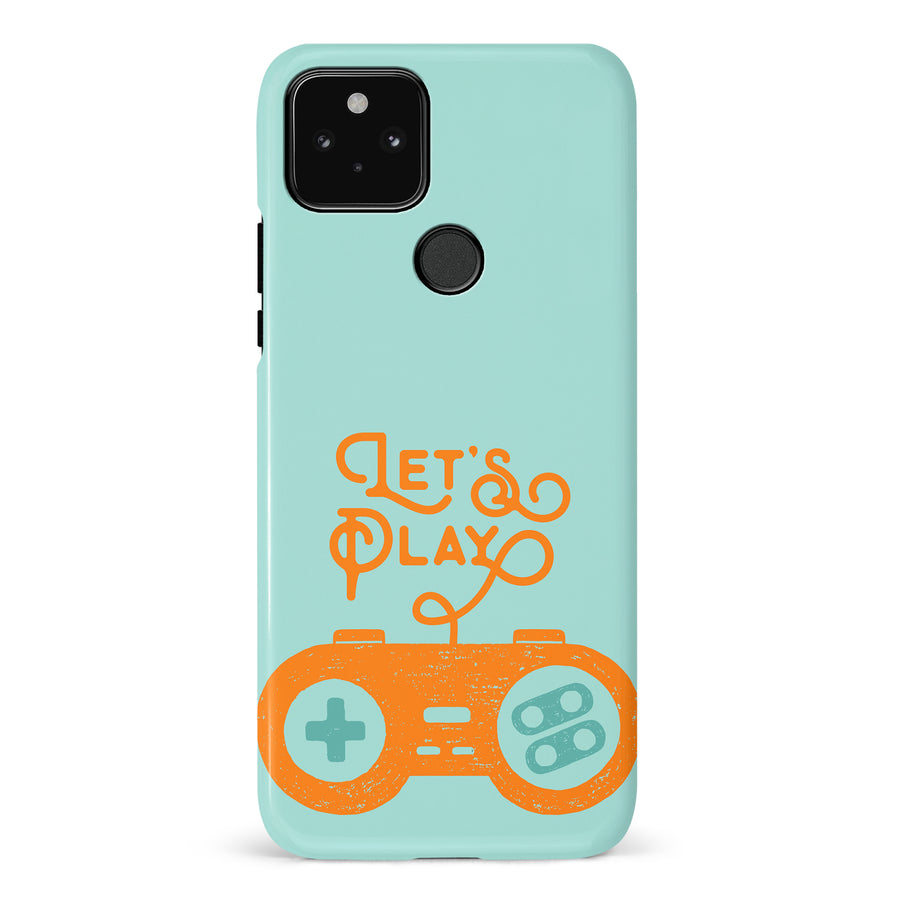 Google Pixel 5 Let's Play Phone Case in Green