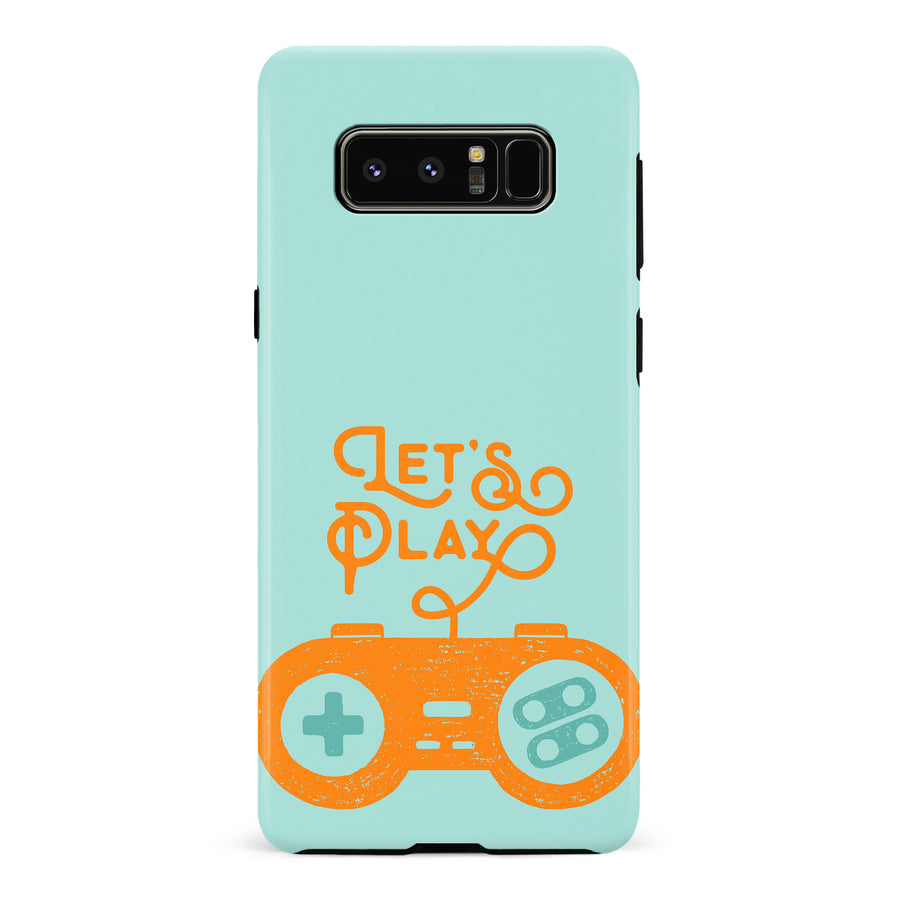 Samsung Galaxy Note 8 Let's Play Phone Case in Green